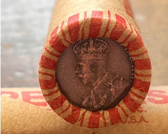 Canadian Royal Monarch Penny Roll (50)—several Types and Decades