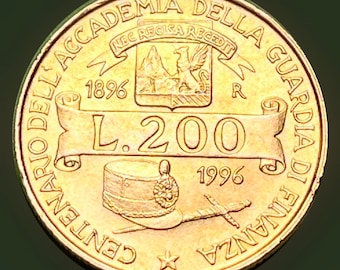 ITALIAN 100th Anniversary (1996) of Guard Academy Commemorative
