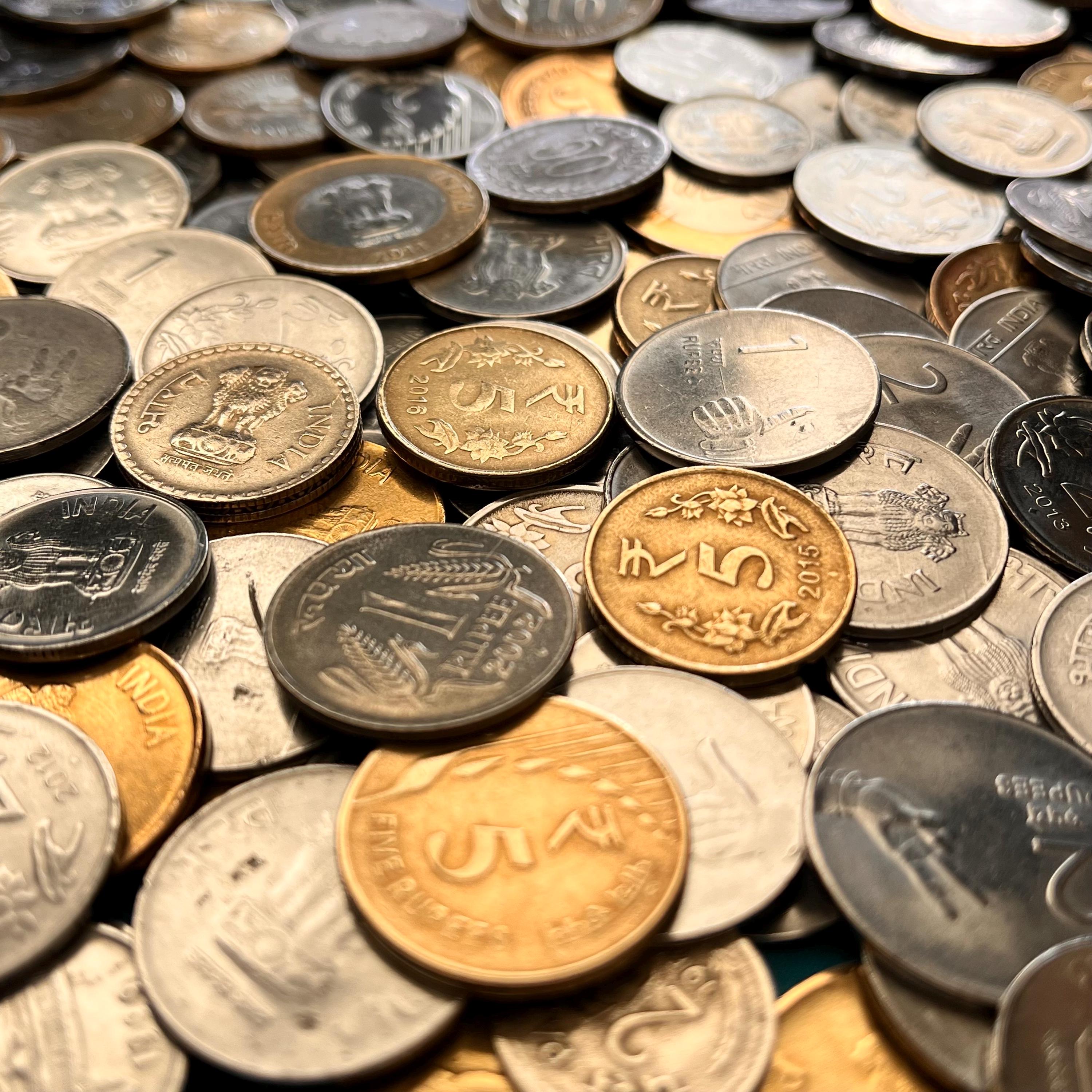 Money Coins Indian Rupee