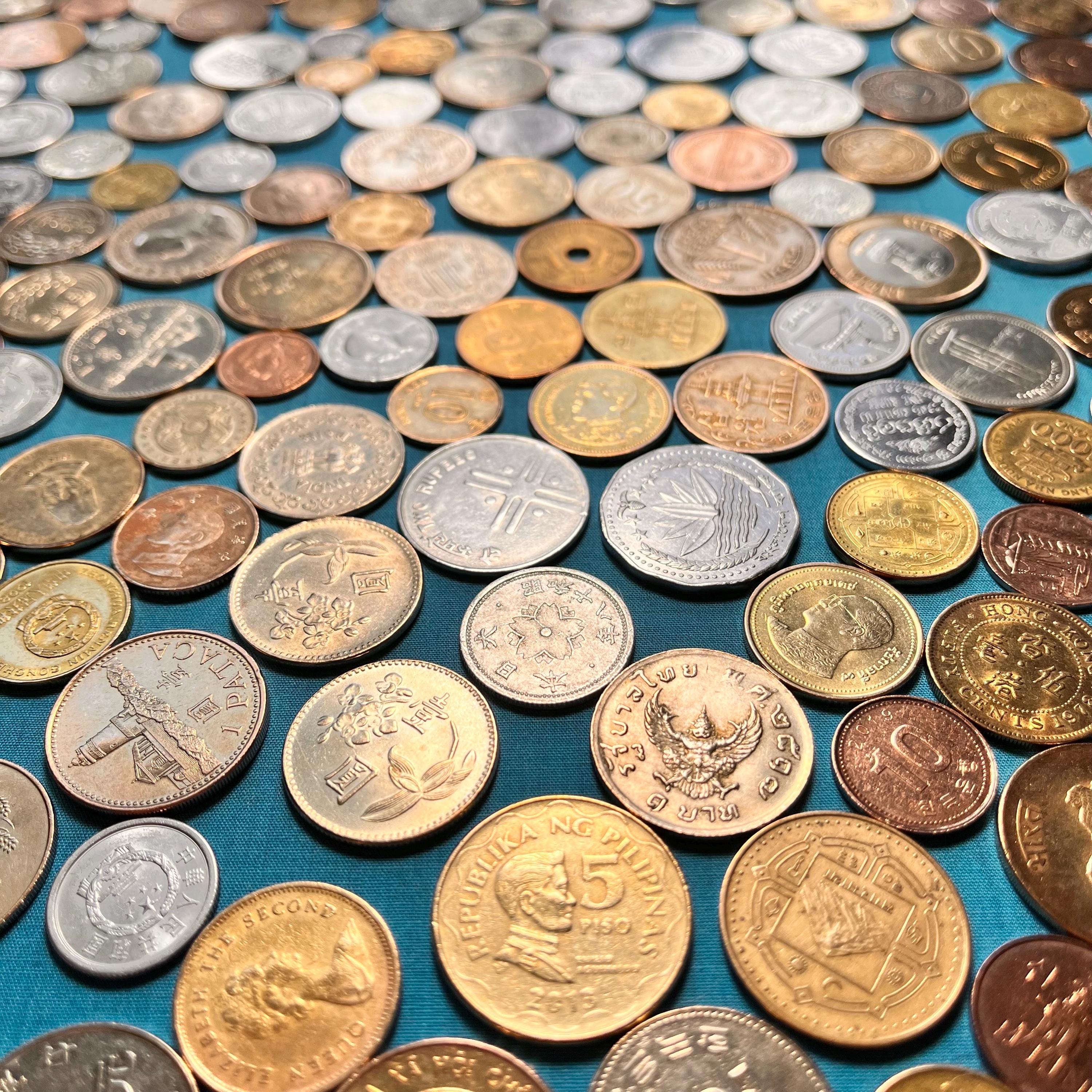 ASIAN Vintage 20-coin Sets in Pouch (china, Japan, India