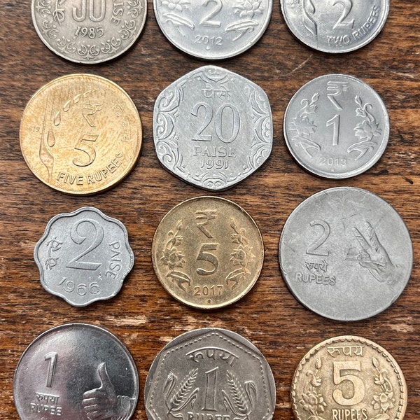 12 Rare/Vintage Indian Coin Set—Limited Availability (Shipping Included)!