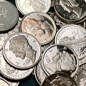 One troy ounce .999 fine silver coin - Etsy 日本