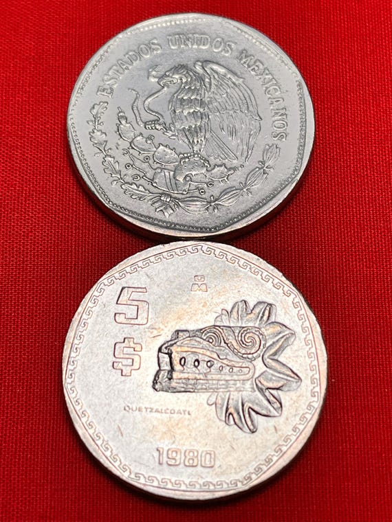 ONE First Year Mintage (1980) Rare Mexican Dragon (quetzalcoatl