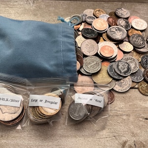 W「TICCコインセット２個」【2000年、2002年】未使用、送料無料 200 World Coin Starter Kit (w/ Choice of Colorful Pouch