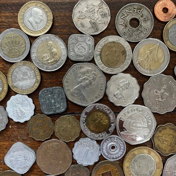 12 (or 25) Irregular Unique World Coins (Shipping Included!)