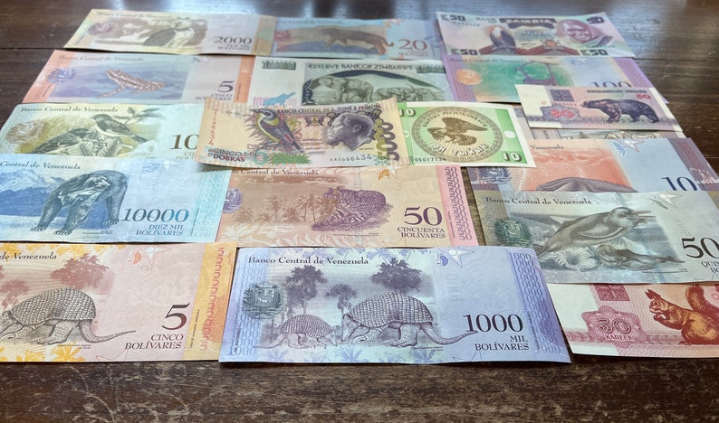 ANIMAL Themed World Banknotes—circulated, Collectible, Colorful, Unique ...