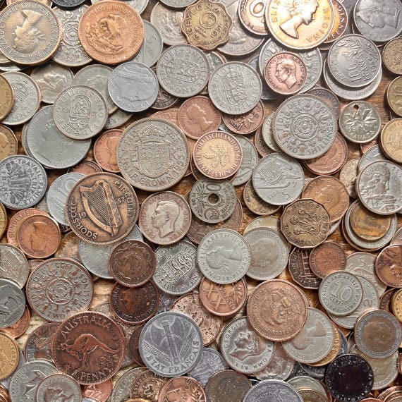 American coin treasures bankers bag of over 60 historic coins sale