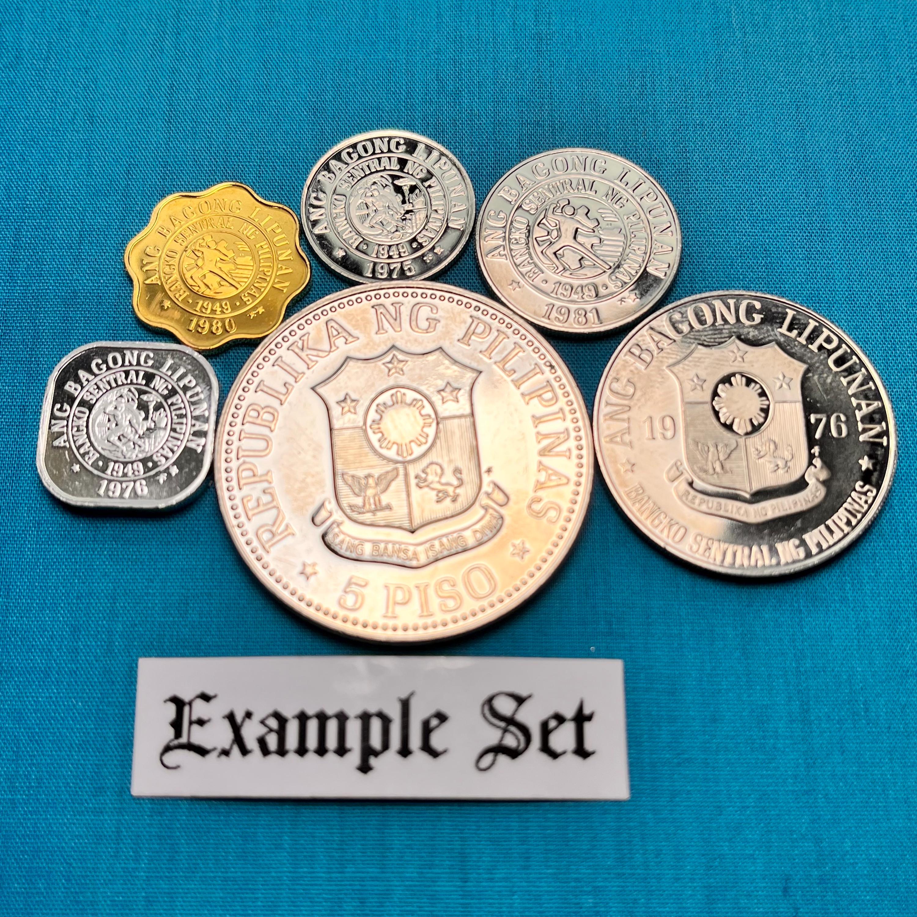 ゴージャスなフィリピンのプルーフセットからの未使用コイン 6 枚 - 画像をご覧ください/さまざまな年/素晴らしい、未流通/在庫限り! - Etsy  日本