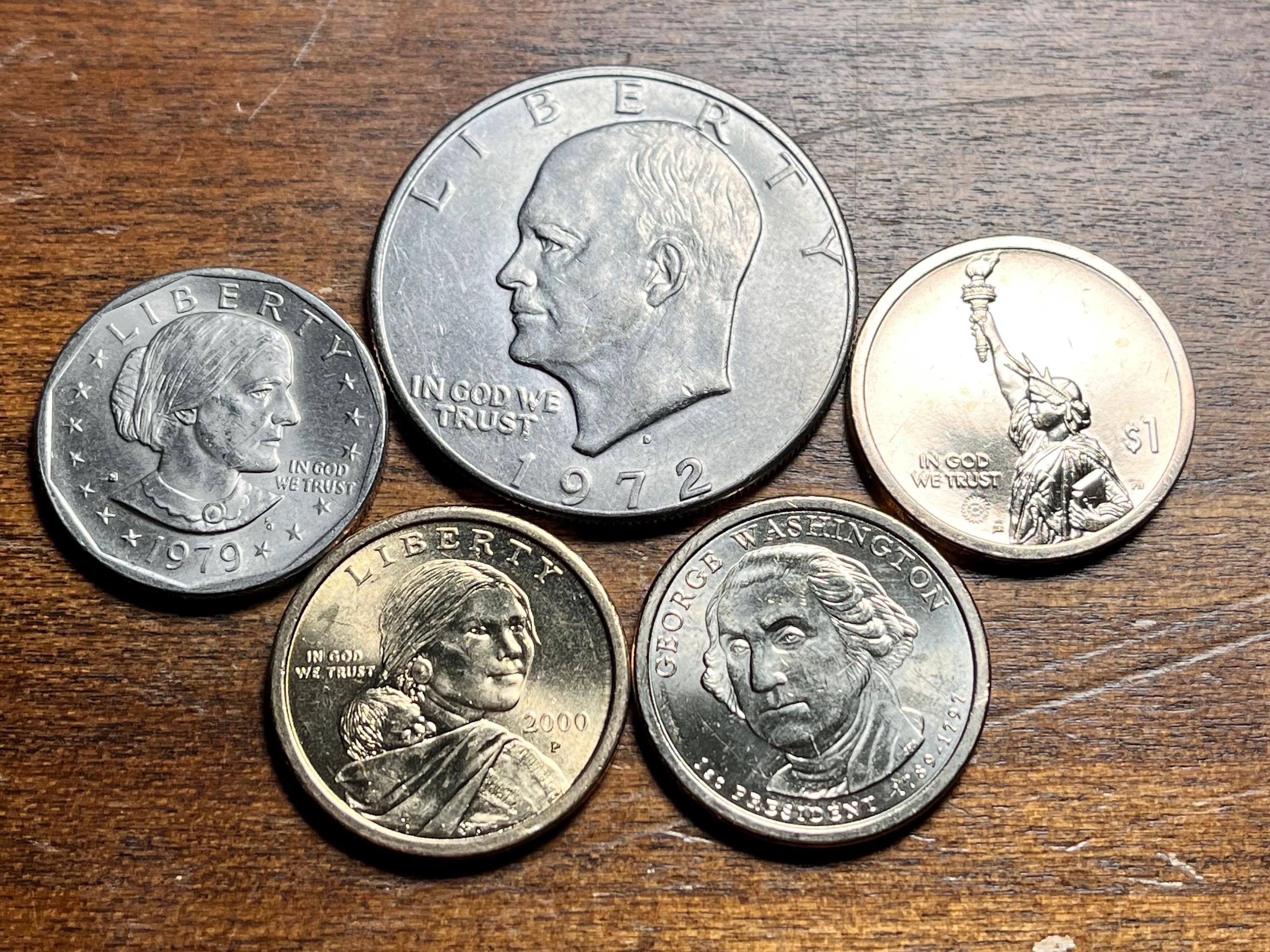 米ドル 5 枚コイン サンプル (アイゼンハワー、アンソニー、サカガウィア、大統領、イノベーション)。オプションで BU ネイティブ アメリカン  米ドル アップグレード コインもご用意! - Etsy 日本