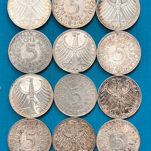 外国コイン　ドイツ10マーク銀貨　5枚セット Yahoo!オークション -「ドイツ 5マルク銀貨」(貨幣) の落札相場