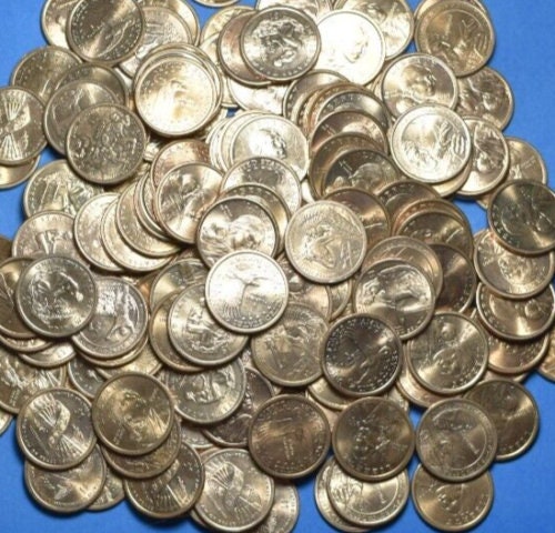 Ciondolo Moneta Dollaro Sacagawea Dorato Proof 2009 Su Catena Coda Di Volpe Oro 24''