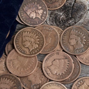 Vintage U.S. Indian Head Pennies (1859-1909)—Lots of 5-50* (mixed grades/read for details)!