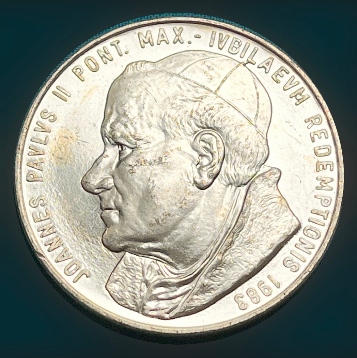 SILVER Pope John Paul II (joannes Paulus II) Medal (1983) With Vatican  Crest (large 35 Mm in Diameter)—high Grade! - Etsy Canada