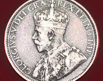 MAJESTIC Crowned Bust of King George V on Large, Bronze 1915