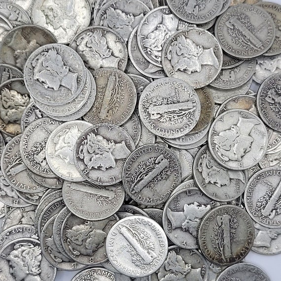 年代が特定できる古いアメリカの銀貨、リバティヘッド「マーキュリー