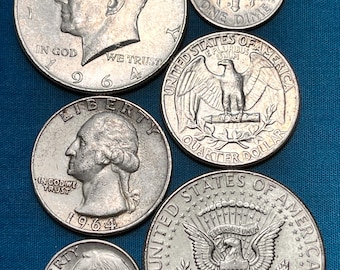 LAST Year (1964) of U.S. Constitutional SILVER Trio Set—LIMITED Availability/Quality Grades!