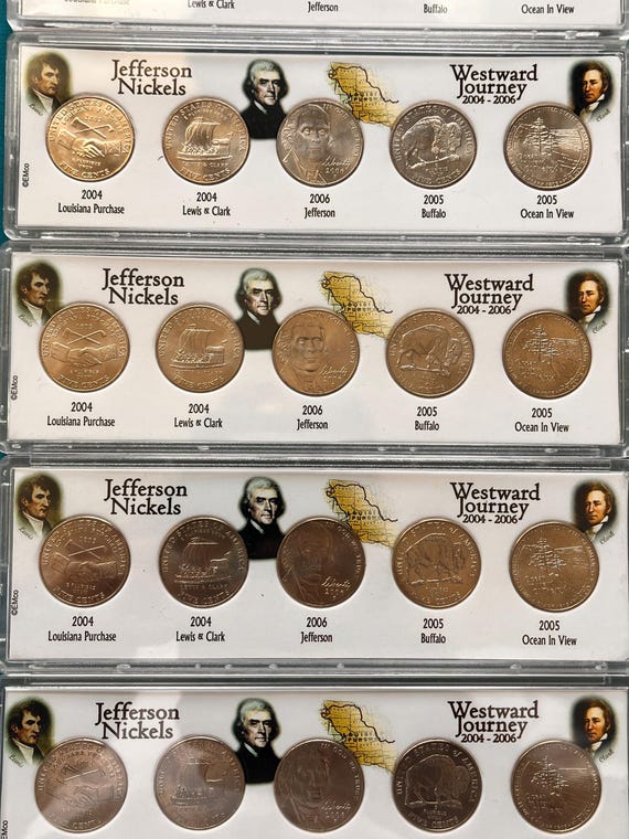 コレクション collectibles coins Westward Journey (2004-2006) BRILLIANT, UNCIRCULATED Jefferson