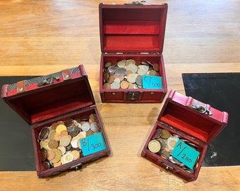 Unique Large TREASURE Chest Sets (200-500 Coins—See Description/Images)—Limited Time FREE SHIPPING!
