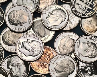 One PROOF Uncirculated Silver Roosevelt Dime—from U.S. Mint Sets (Various Years, Pre-65 thru Modern 2000s)/READ Details/FREE Shipping!