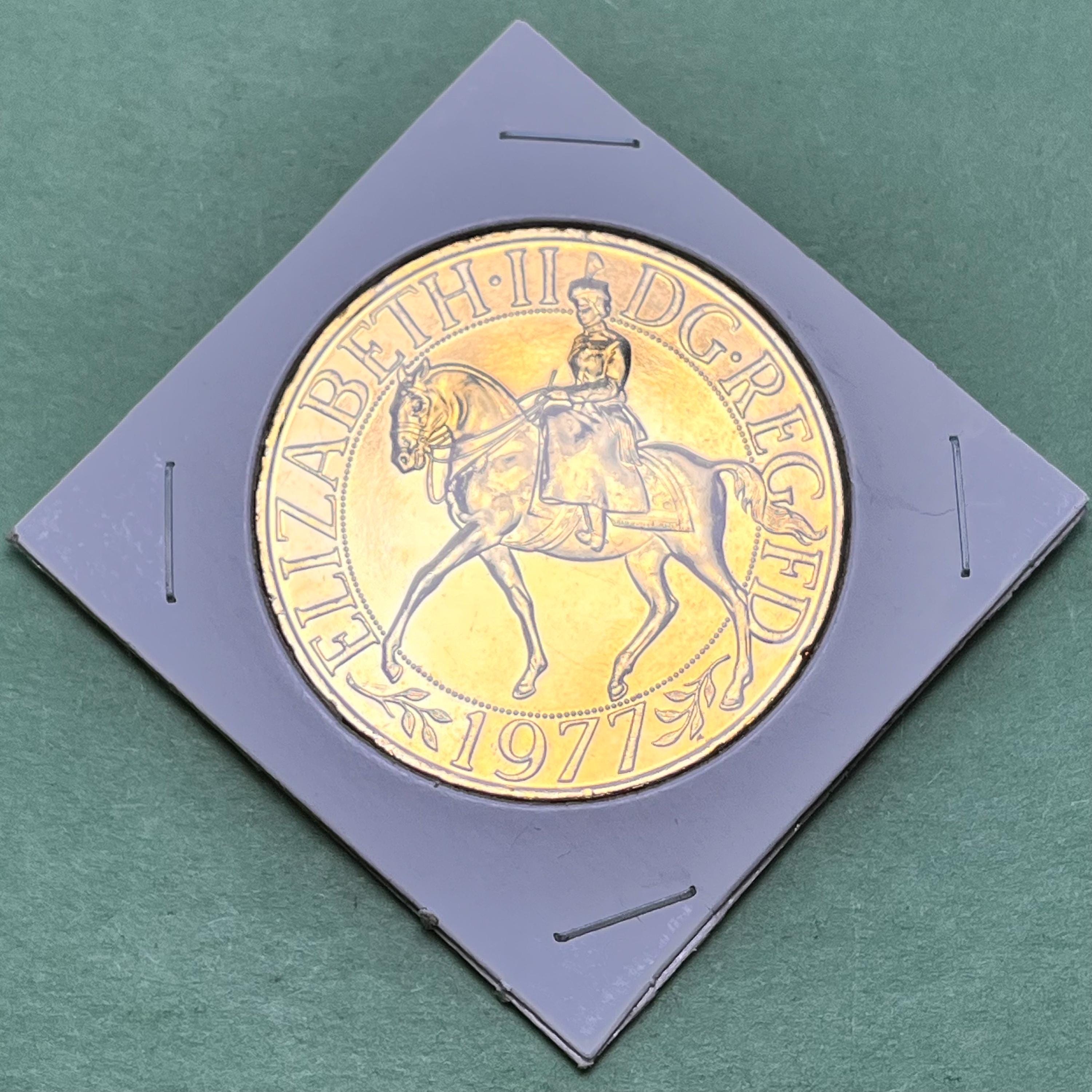 RARE Gilded Silver Jubilee of Reign Queen Elizabeth II