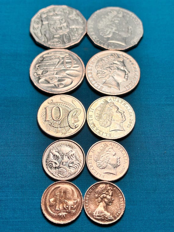 AUSTRALIAN 5-coin Set With Optional New Zealand/fiji Add-ons—free