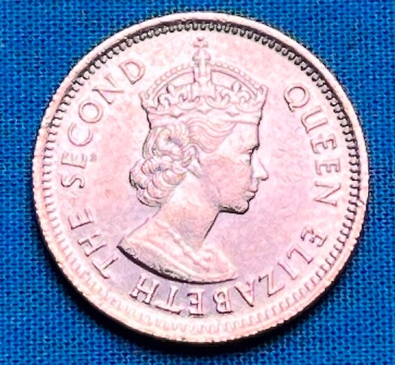 LAST Year (1965) Issue East Caribbean Dime Featuring Young Queen