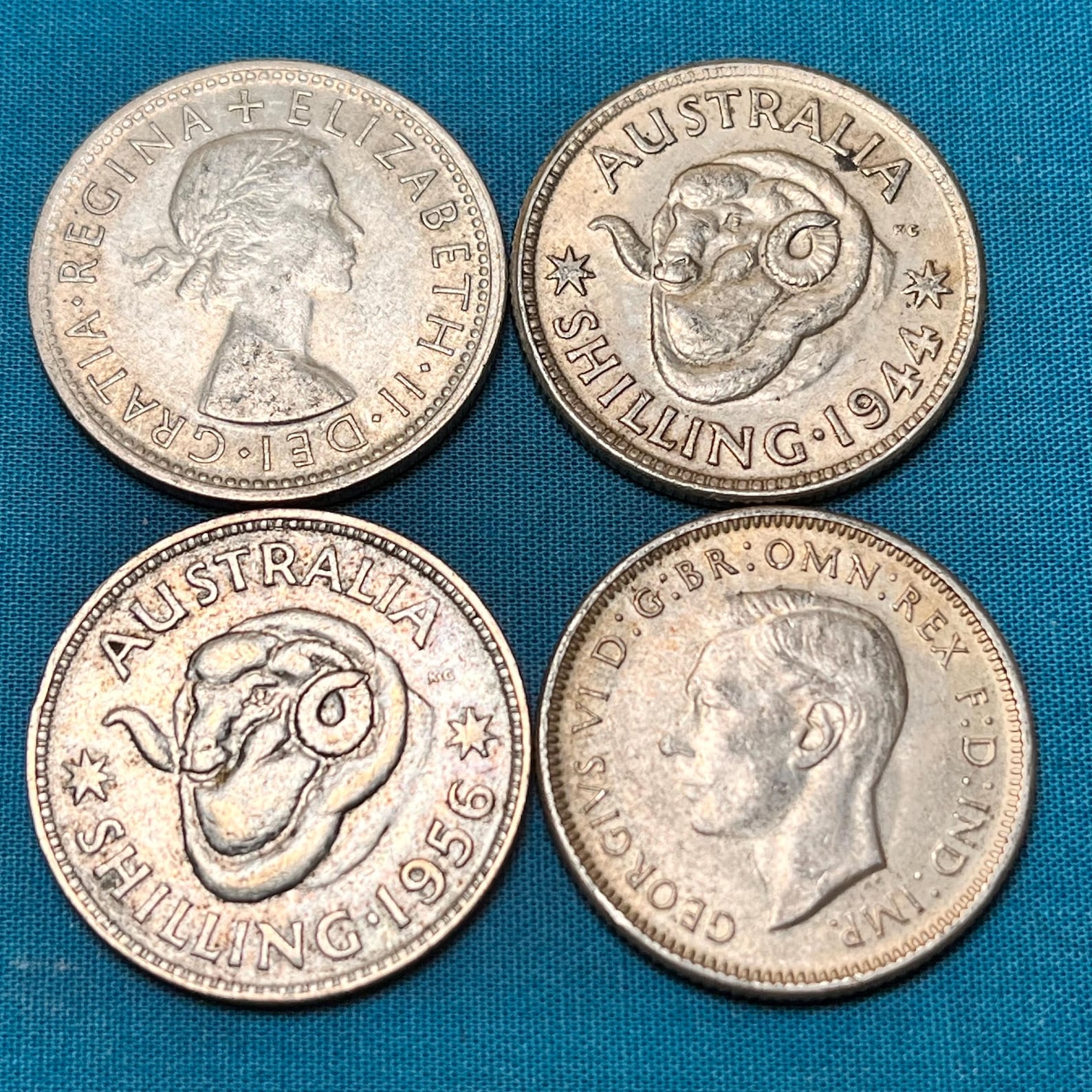 One SILVER Australian Shilling Coin Featuring RAM Head and British ...