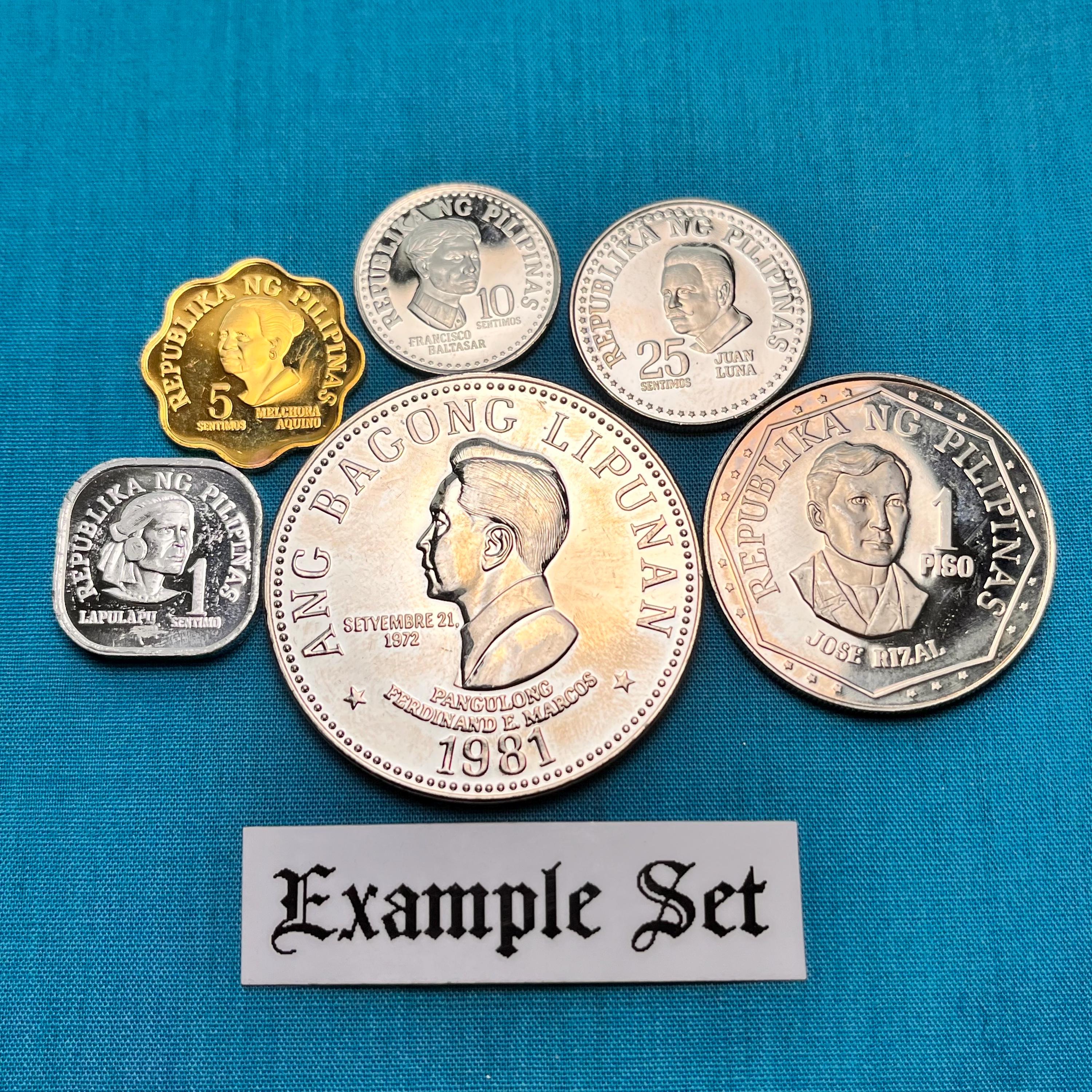 ゴージャスなフィリピンのプルーフセットからの未使用コイン 6 枚 - 画像をご覧ください/さまざまな年/素晴らしい、未流通/在庫限り! - Etsy  日本