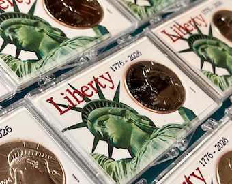 2026 SEMISESQUICENTENNIAL Half Dollar Duo (2-Coin Philadelphia & Denver Set) From Mint Wrapped Rolls—Brilliant, UNCIRCULATED!