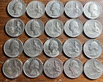 1976 年米国建国 200 周年記念 25 セント硬貨 - 5 枚、10 枚、20 枚