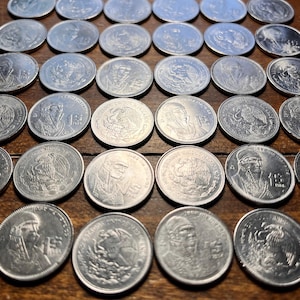 Full Coin Roll (36) 1980s Mexican Pesos in Vintage Tube—Limited Availability!