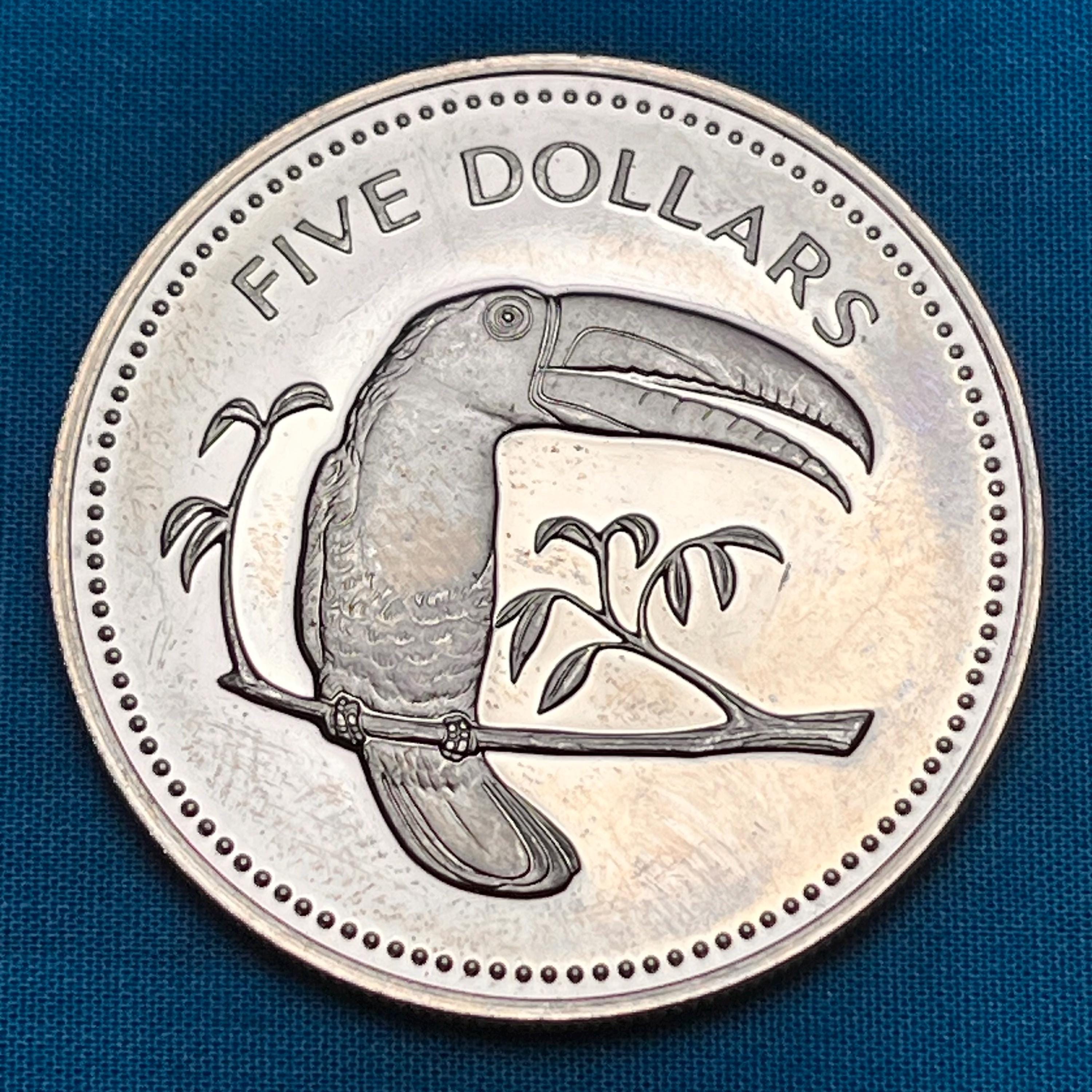 ベリーズ ヴィンテージ (1975) プルーフ 5 コイン セット - 超低鋳造