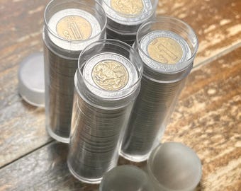 Bimetal MEXICAN Vintage Peso Coins—FULL Tube of 45/LIMITED Availability!