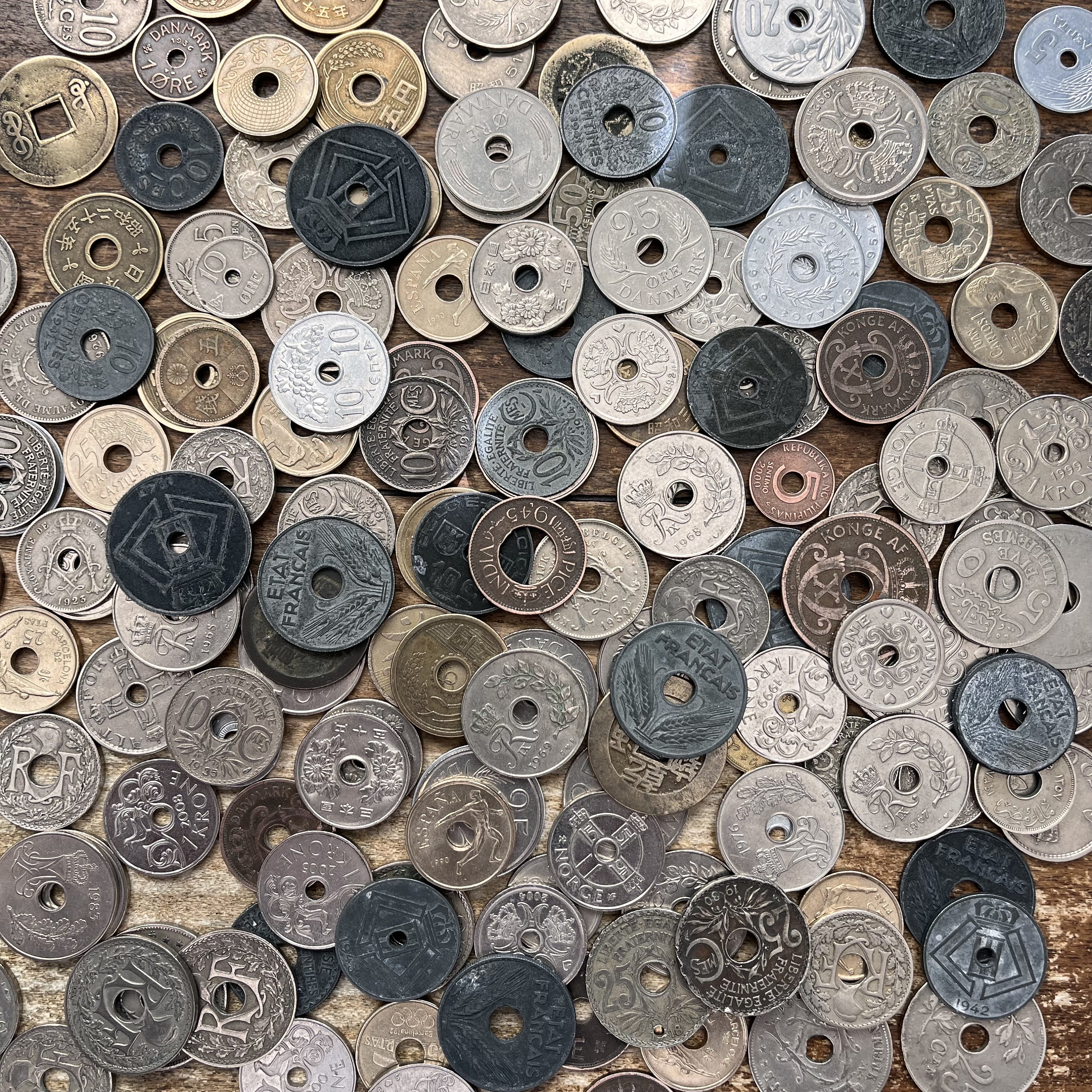12 Unique Holed World Coins—limited Availability! - Etsy