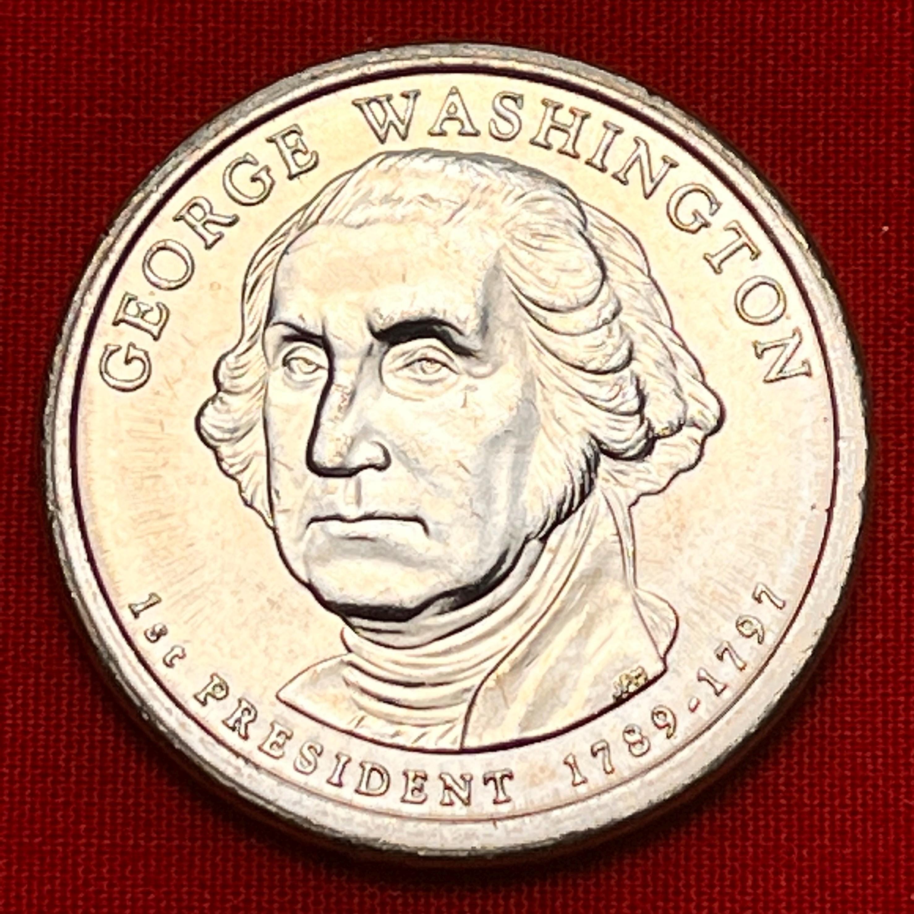 ゴールデンダラーシリーズ 初代大統領ジョージ・ワシントン 記念硬貨 25枚 GEORGE WASHINGTON (1st) U.S. Presidential Golden Dollar Coin—high