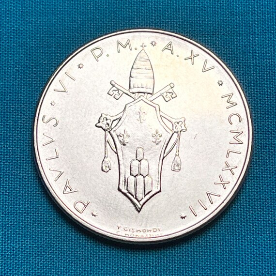 Vatican City 100 Lire Coin Featuring Peace Dove W/ Olive Branch