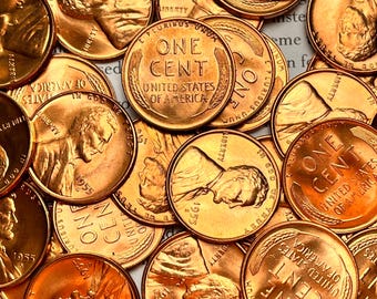 LAST Year of San Francisco Mint Wheat Cents—Brilliant, UNCIRCULATED 1955-S Pennies (1, 2, or 3!)—LIMITED Availability/Free Shipping!