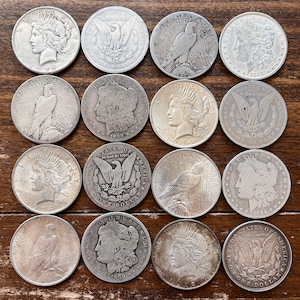 Real SILVER Dollars—MORGAN & PEACE—Various Years and Grades (Choose One Coin)!