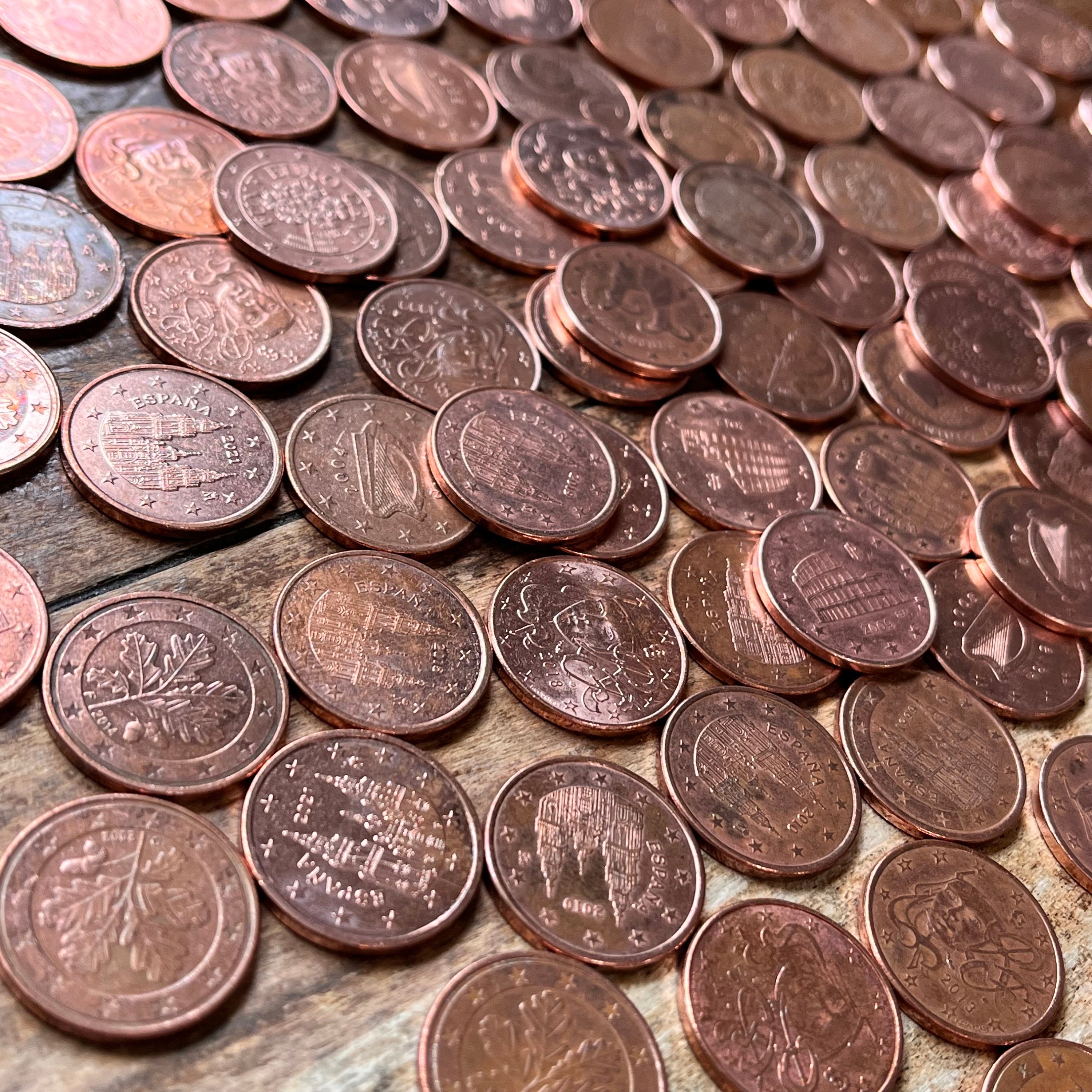 収集価値のある 5 セント ユーロ コインのフルロール (40 個) - 8 種類以上のスタイル/数量限定! - Etsy 日本