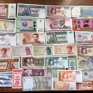 Asian Mint Banknotes Lot (30)—vintage, Collectible, Intended for