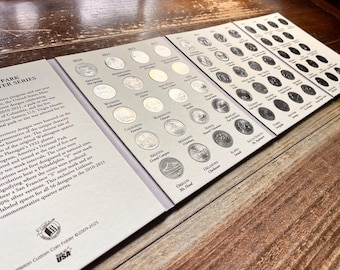 56 U.S. National State Parks (“America the Beautiful”) Quarters COMPLETE Collection Album (ALL Coins Included)—Limited Availability!