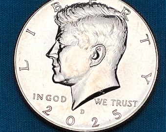 BRILLIANT, UNCIRCULATED 2025 John F. KENNEDY Half Dollar—High Grade/Shipping Included!