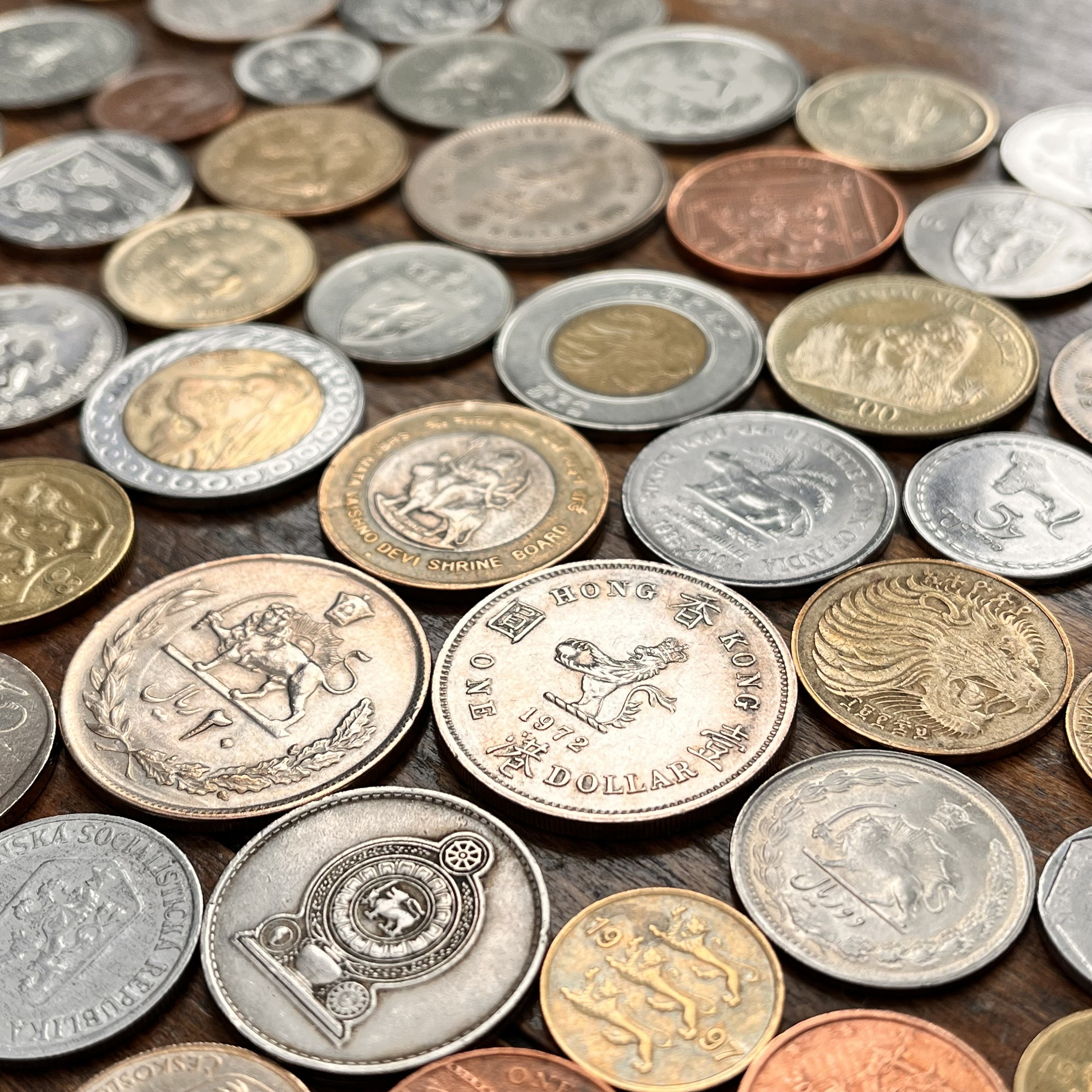 12 LION Themed World Coins—africa, Europe, Middle East