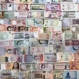 MINT Condition Assorted World Banknotes—Colorful, Diverse, Collectible, Crisp, Expired, Not Intended for Circulation (FREE SHIPPING)!