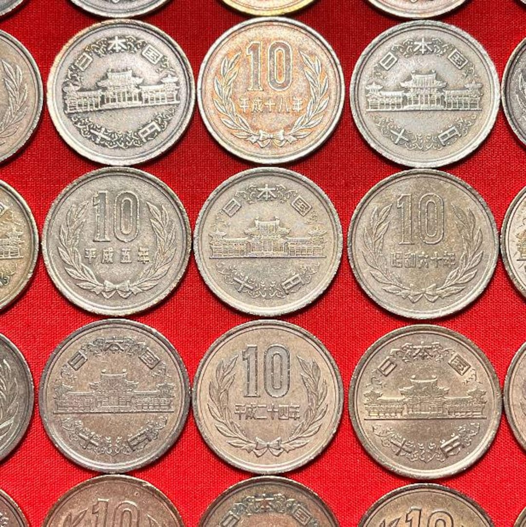 Emperor Hirohito JAPANESE 10 Yen Coins (full Roll or Tube of 45