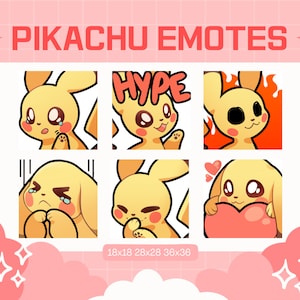 Emotes Pikachu Twitch/Discord/Youtube