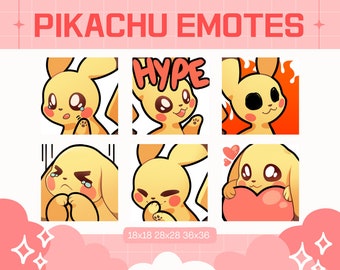 Gestos de Pikachu en Twitch/Discord/Youtube
