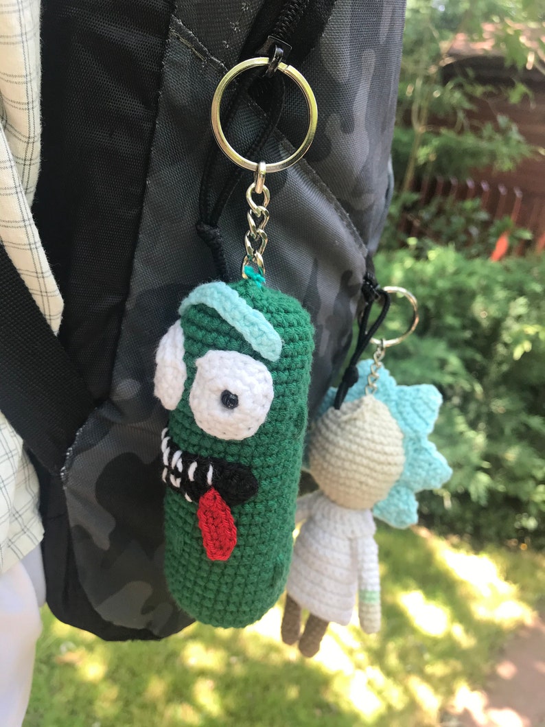 Rick and Morty doll Pickle Rick Plush Pickle crochet | Etsy
