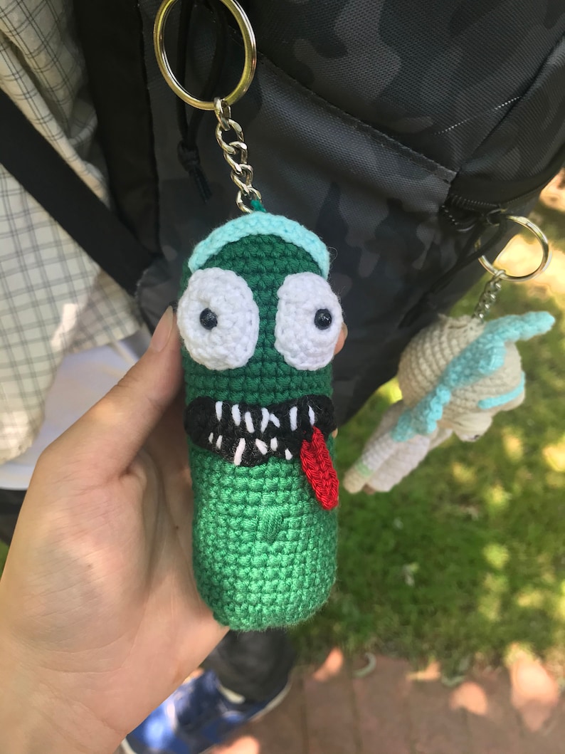 Rick and Morty doll Pickle Rick Plush Pickle crochet | Etsy