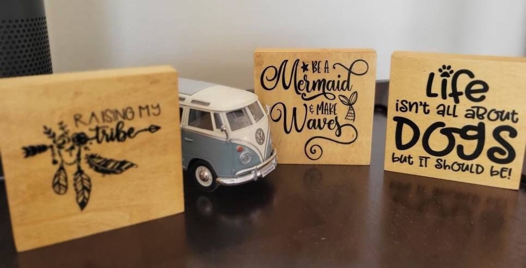 Mini Signs, Desk Decor, Small Signs - Etsy